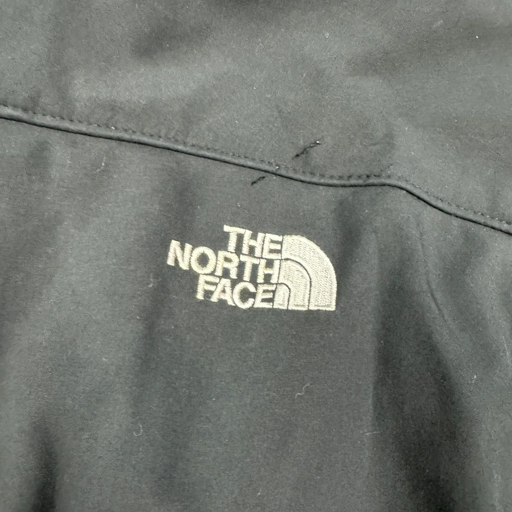 The North Face Apex Mens XL Black Softshell Full Zip Jacket Windbreaker Coat